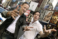 Thorsten Andreassen & Michael Halvarson @ Time Square, NY – Photo: Kristofer Sandberg