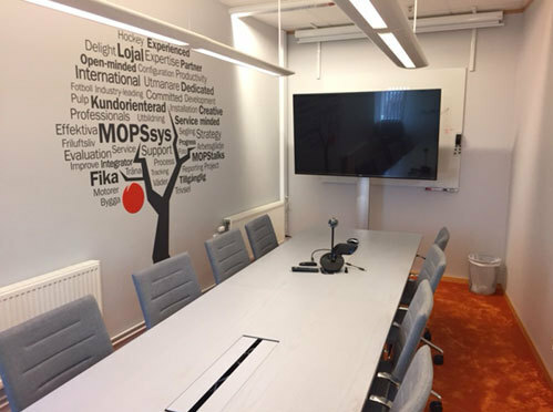 Väggfolie, dataskuren text