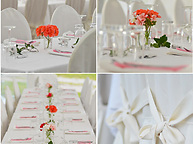 Allt för bröllop; lokal, underhållning, dukning och dekorationer